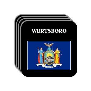  US State Flag   WURTSBORO, New York (NY) Set of 4 Mini 