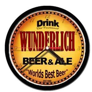  WUNDERLICH beer and ale cerveza wall clock Everything 