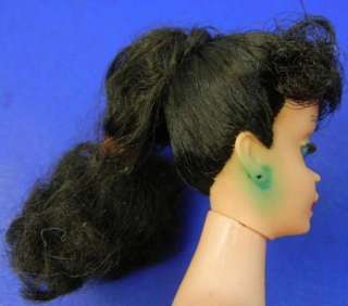1960s Vintage Raven Hair Ponytail Barbie Doll #850 w/OSS  