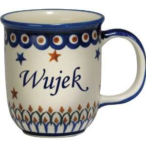  New Polish Pottery 12oz Mug   WUJEK, UNCLE Patio, Lawn & Garden