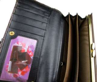 New stylish Style Ladys PU Leather Clutch Storage Organizer Wallet 