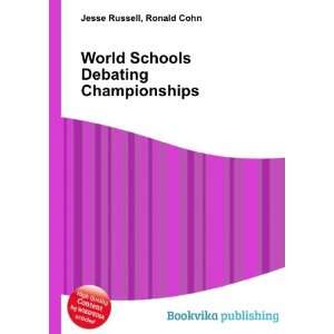  World Schools Debating Championships Ronald Cohn Jesse 