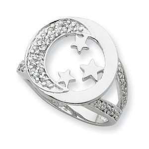 Promise You The Moon Stars Ring in Sterling Silver