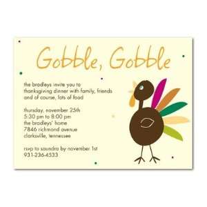  Thanksgiving Party Invitations   Turkey Talk By Ann Kelle 