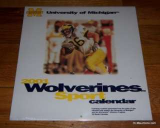 Lot Of 5 University Of Michigan Calendars 1991 1999 2000 2001 2002 