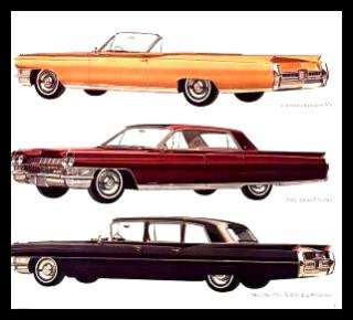 1964 Cadillac Dlx. Brochure, Fleetwood, Eldorado, Limo  