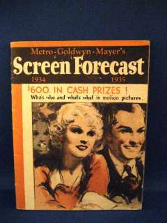 Metro Goldwyn Mayer Screen Forcast / 1934  