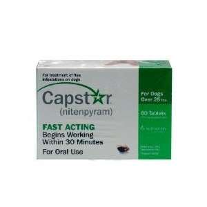  CAPSTAR Green FAST ACTING for Dogs Over 25 lbs. (60 Tabs 