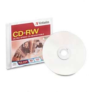  Verbatim® CD RW Ultra Speed Rewritable Disc DISC,CD RW,16 