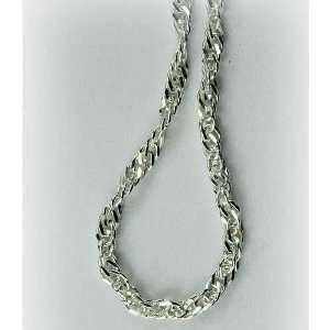  NEXUS ITALY.925 Sterling Silver 035 Gauge Singapore Chain 