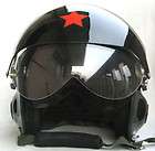 collectalbe super jet pilot flight aviate open face motorcycle helmet