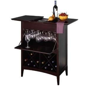  Espresso Wine Butler   Winsome 92837 Furniture & Decor