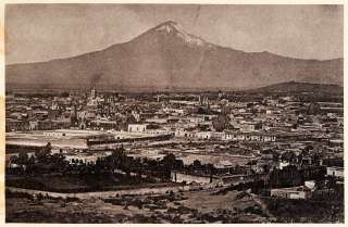 1895 Heliogravure Popocatepetl Mountain Puebla Mexico Volcano Glacier 