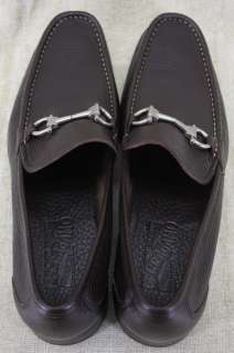 Salvatore Ferragamo Magnifico Brown Loafer size 10.5 Leather Moccasin 