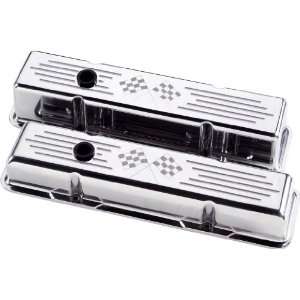  Billet Specialties 95127 Short Checkered Flag Valve Cover 