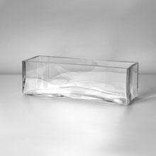    Purpose Centerpiece Glass Rectangular Vase YBS Imports 6 per case