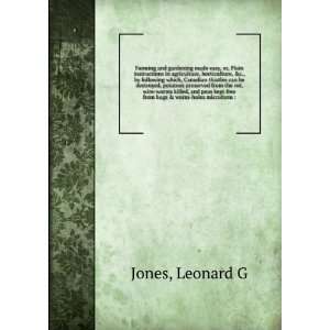   kept free from bugs & worm holes microform  Leonard G Jones Books