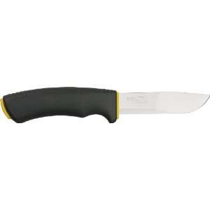   Knives 2010 Outdoor Fixed Blade Knife with Black Handles & Yellow Trim
