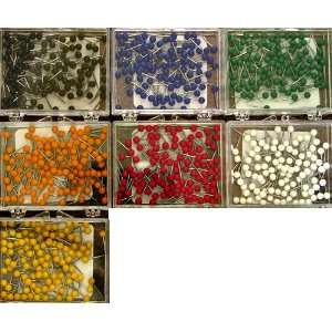  1/16 Inch Map Tacks   Complete Set of All 7 Colors Office 