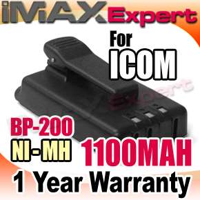 1100mAh BP 200XL Ni Mh Battery for ICOM BP 200 BP 200L  