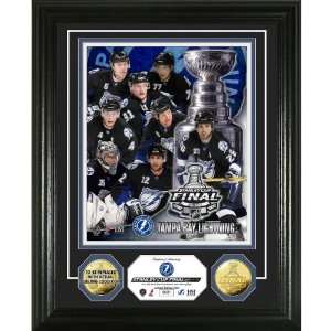  Tampa Bay Lightning 2011 Stanley Cup Final 24KT Gold Coin Photo 