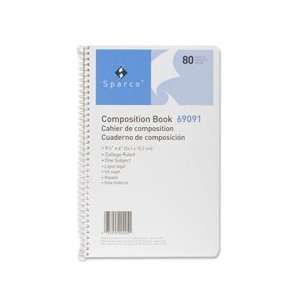  Products   Composition Book, 16 lb., 80 Sheets, College Ruled, 9 1/2 