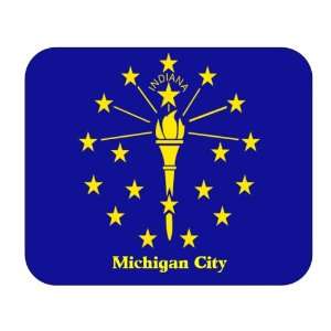  US State Flag   Michigan City, Indiana (IN) Mouse Pad 