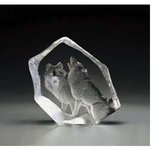  Wolf Pair Crystal