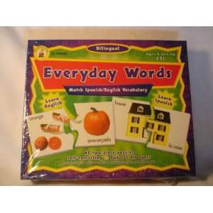  SPANISH/ENGLISH VOCABULARY PUZZLE/EVERYDAY WORDS 