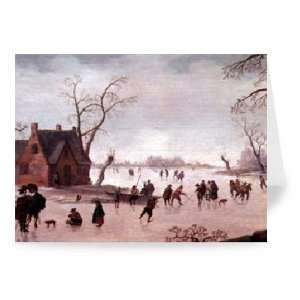  Winter Scene by Antoni Verstralen   Greeting Card (Pack of 
