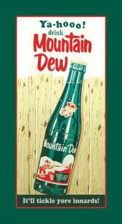 Yahoo Mountain Dew Soda Pop Bottle Home Retro Tin Sign  