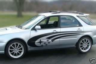 Subaru Stripes racing decal kit Impreza STi WRX Legacy  