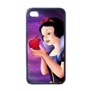 Snow White Princess Eat Apple iPhone 4 4S Hard Black White Case Gift 