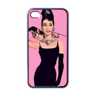Vintage Audrey Hepburn Picture iPhone 4 Hard Case Cover Great Gift 