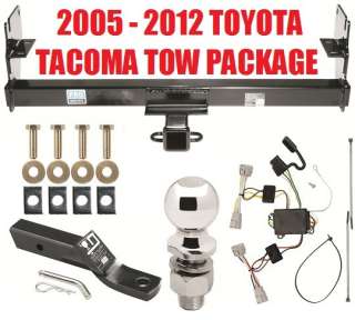 2012 TOYOTA TACOMA TRAILER HITCH COMPLETE TOW PACKAGE ~ 2 RECEIVER 