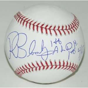 Ron Blomberg New York Yankees Autographed MLB Baseball Inscribed 1st 