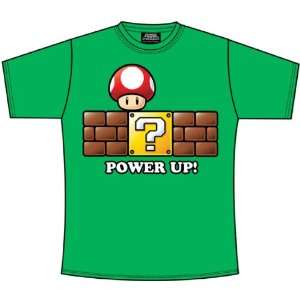     Super Mario Bros T Shirt Power Up vert (L)