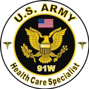 United States Army MOS 91W Health Care Specialist Decal Sticker 3.8 6 