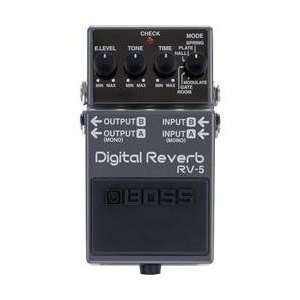  Boss Rv 5 Digital Reverb Effects Pedal 