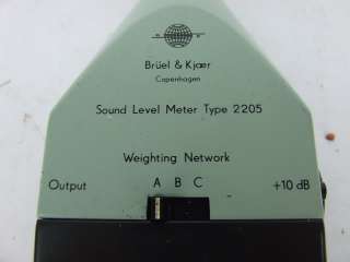 Bruel & Kjaer B&K 2205 Sound Level Meter w/ 4117 Mic  