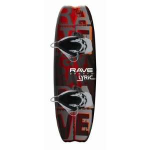  Rave Lyric Wakeboard with Advantage Boots (Orange/Black 
