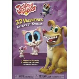   Whiskers Valentine Cards (32) Pack Plus 35 Stickers Toys & Games