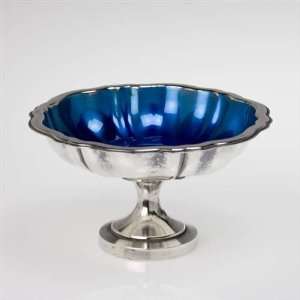  Compote by Wm. A. Rogers, Silverplate Blue Enamel Kitchen 