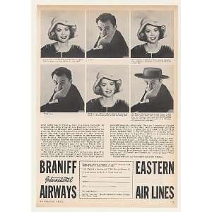  1962 Jayne Meadows Bill Dana Braniff Eastern Airlines 