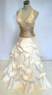 NWT JUMP APPAREL $260 Ivory Formal Evening Ball Gown 1  