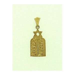  14K Gold 10 Commandments Breast Plate Jewelry