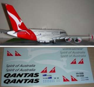 QANTAS AIRBUS A380 800 DECALS FOR REVELL 1/144 DECAL  