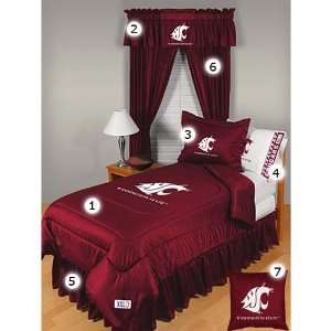  Washington State Cougars Twin Size Locker Room Bedroom Set 