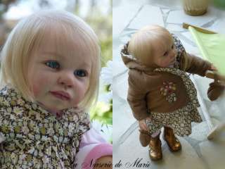 Reborn toddler baby girl, doll, PROTOTYPE Jannie de Lange, Andres kit 