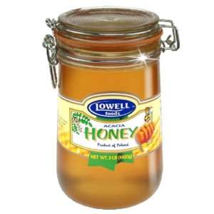 Lowell Foods Acacia Honey, 3 pounds Glass Jar  Grocery 